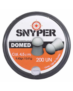 Chumbinho de pressão Snyper Domed 4.5mm 200un.